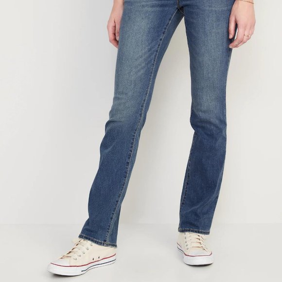 NWT  Old Navy High-Waisted Kicker Boot-Cut Jeans For Women - Picture 2 of 4